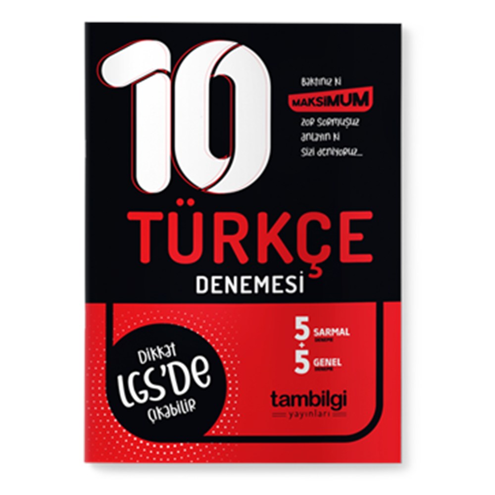 TAMBİLGİ | TÜRKÇE 10'LU BRANŞ DENEME - 2021