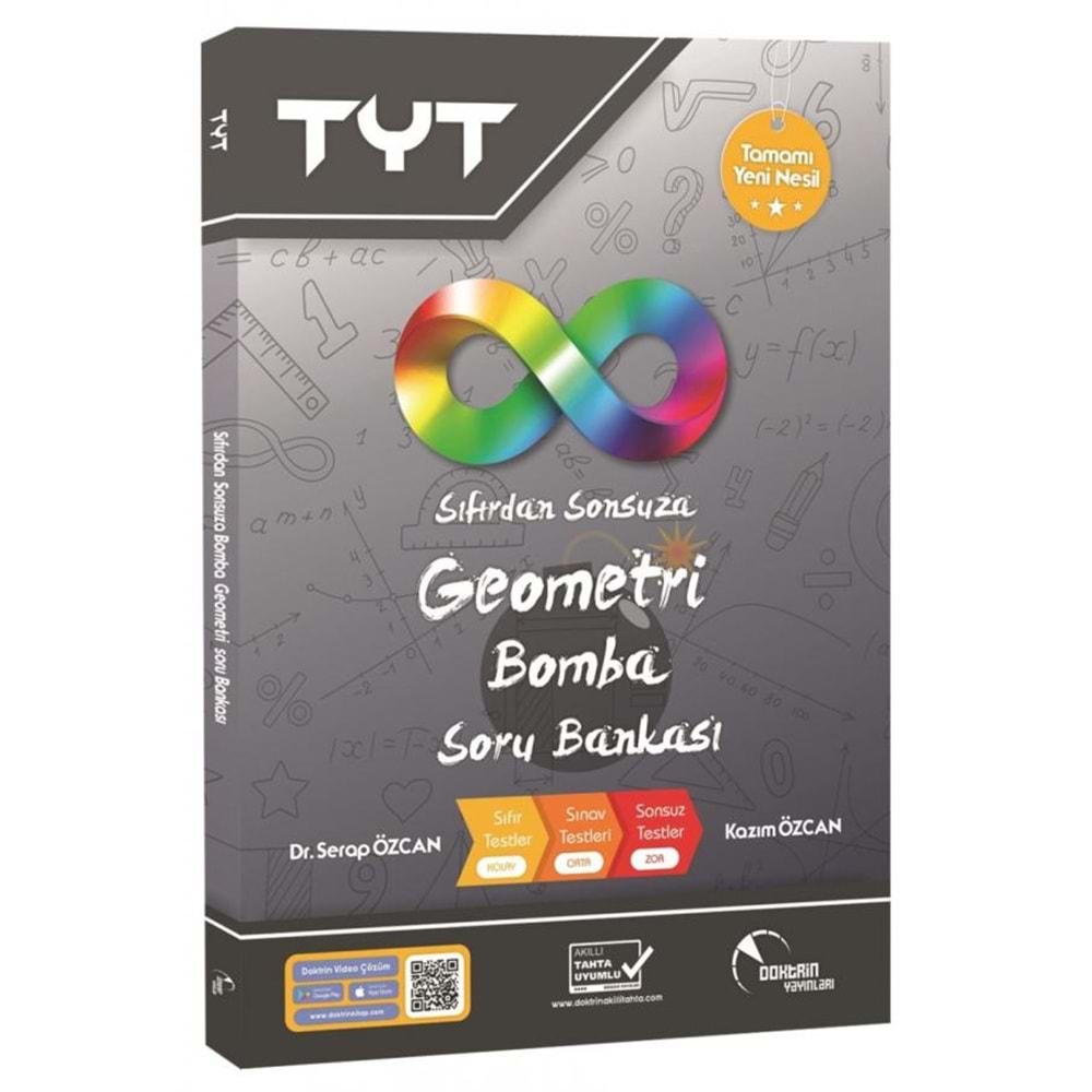 DOKTRİN | TYT SIFIRDAN SONSUZA YENİ NESİL BOMBA GEOMETRİ VIDEO ÇÖZÜMLÜ SORU BANKASI - 2024