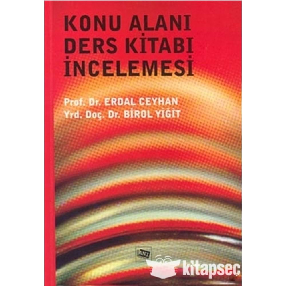 ANI | KONU ALANI DERS KİTABI İNCELEMSİ