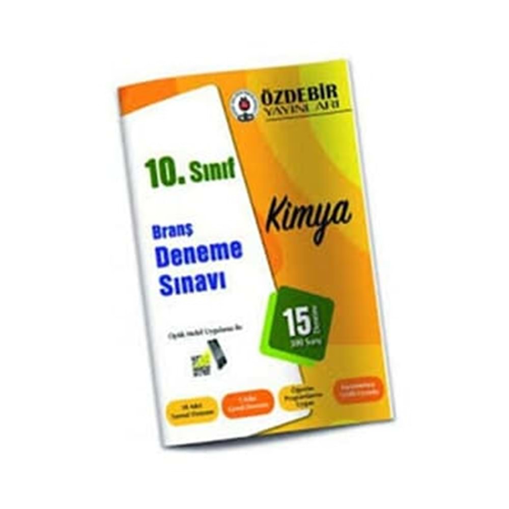 ÖZDEBİR | 10. SINIF KİMYA BRANŞ DENEME SINAVI - 2026