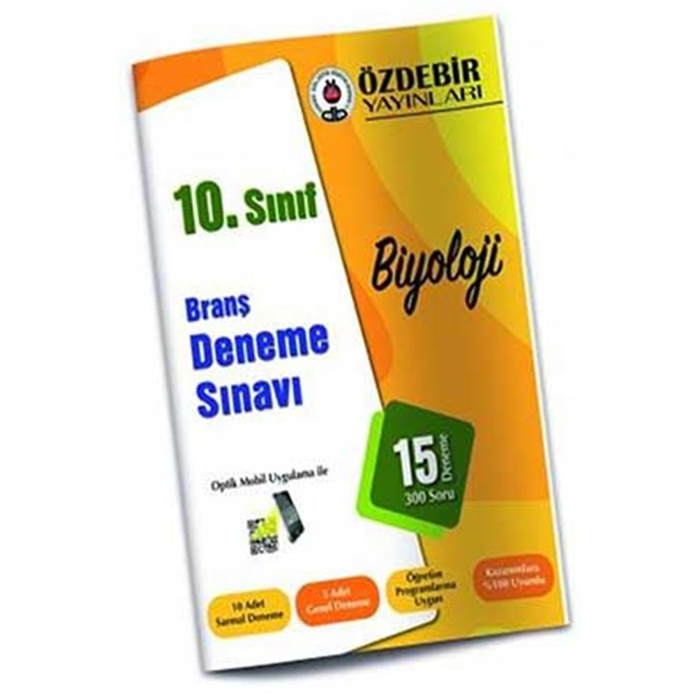 ÖZDEBİR | 10. SINIF BİYOLOJİ BRANŞ DENEME SINAVI - 2021