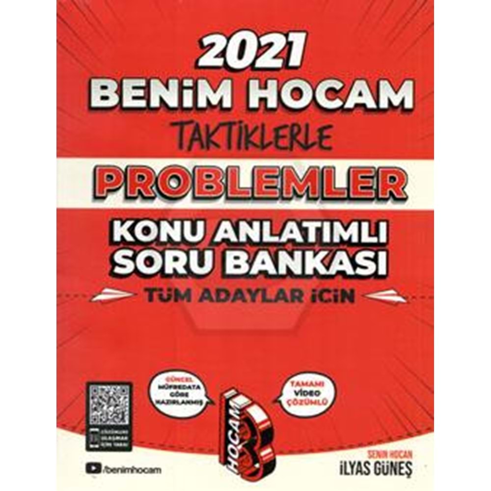 BENİMHOCAM | TÜM ADAYLAR İÇİN TAKTİKLERLE PROBLEMLER KONU ANLATIMLI SORU BANKASI - 2022