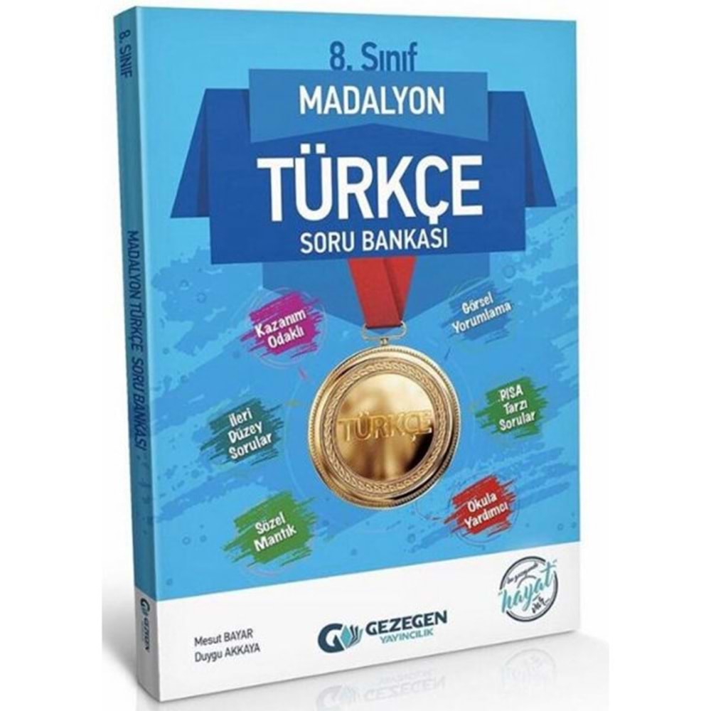 GEZEGEN | 8.SINIF TÜRKÇE MADALYON TÜRKÇE SORU BANKASI - 2022