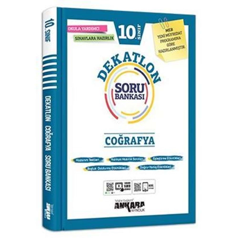 ANKARA | 10. SINIF COĞRAFYA DEKATLON SORU BANKASI - 2022