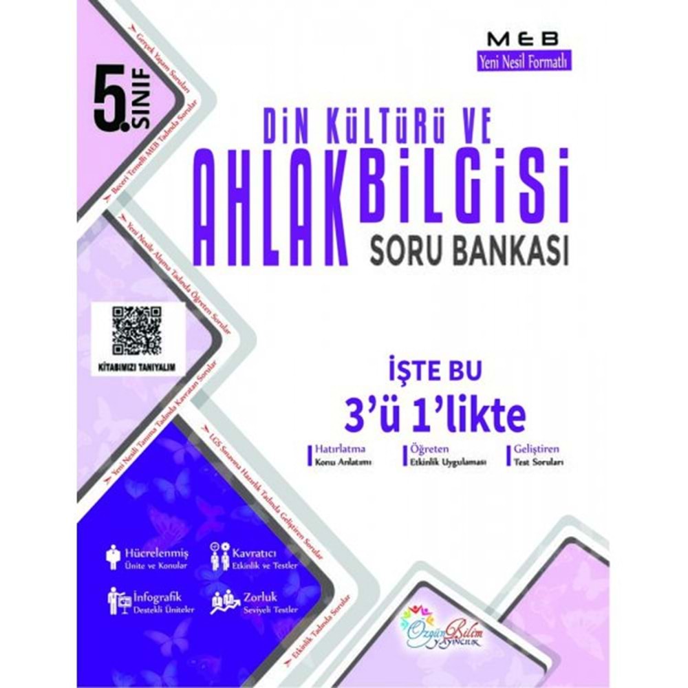 ÖZGÜNBİLİM | 5. SINIF DİN KÜLTÜRÜ SORU BANKASI - 2022