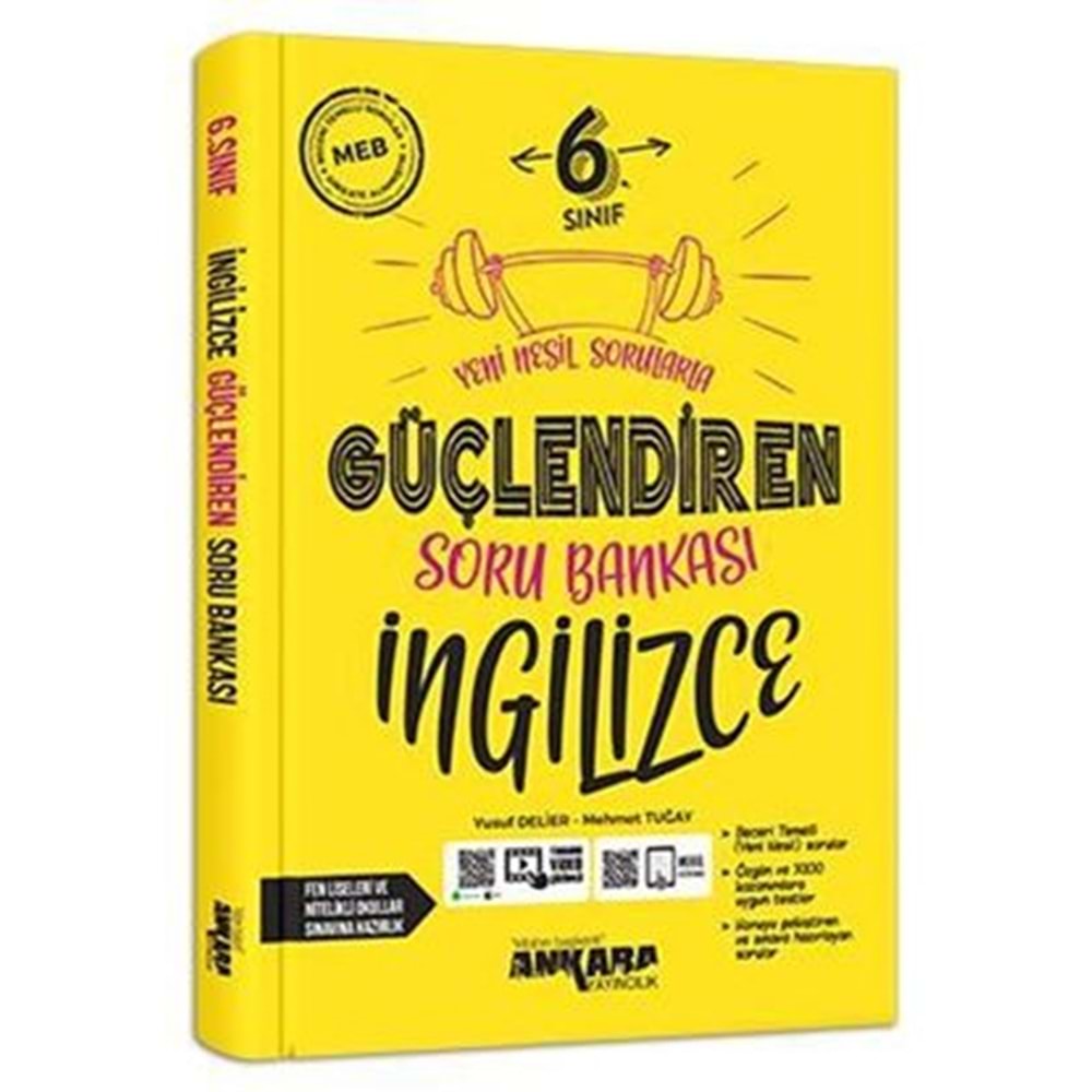 ANKARA | 6. SINIF İNGİLİZCE GÜÇLENDİREN SORU BANKASI -2026