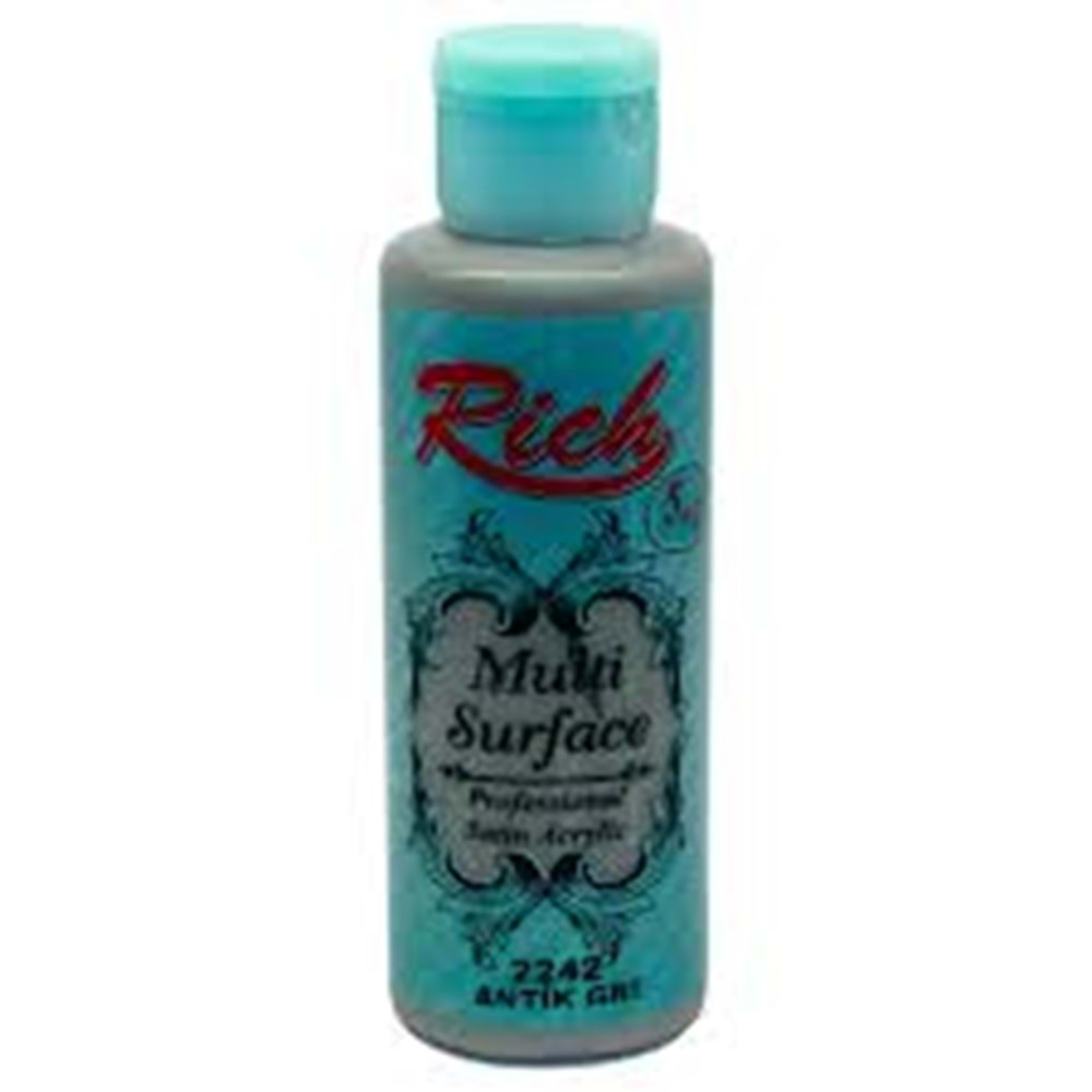 RİCH | MULTİSURFACE AKRİLİK BOYA 120 cc 2242 ANTİK GRİ