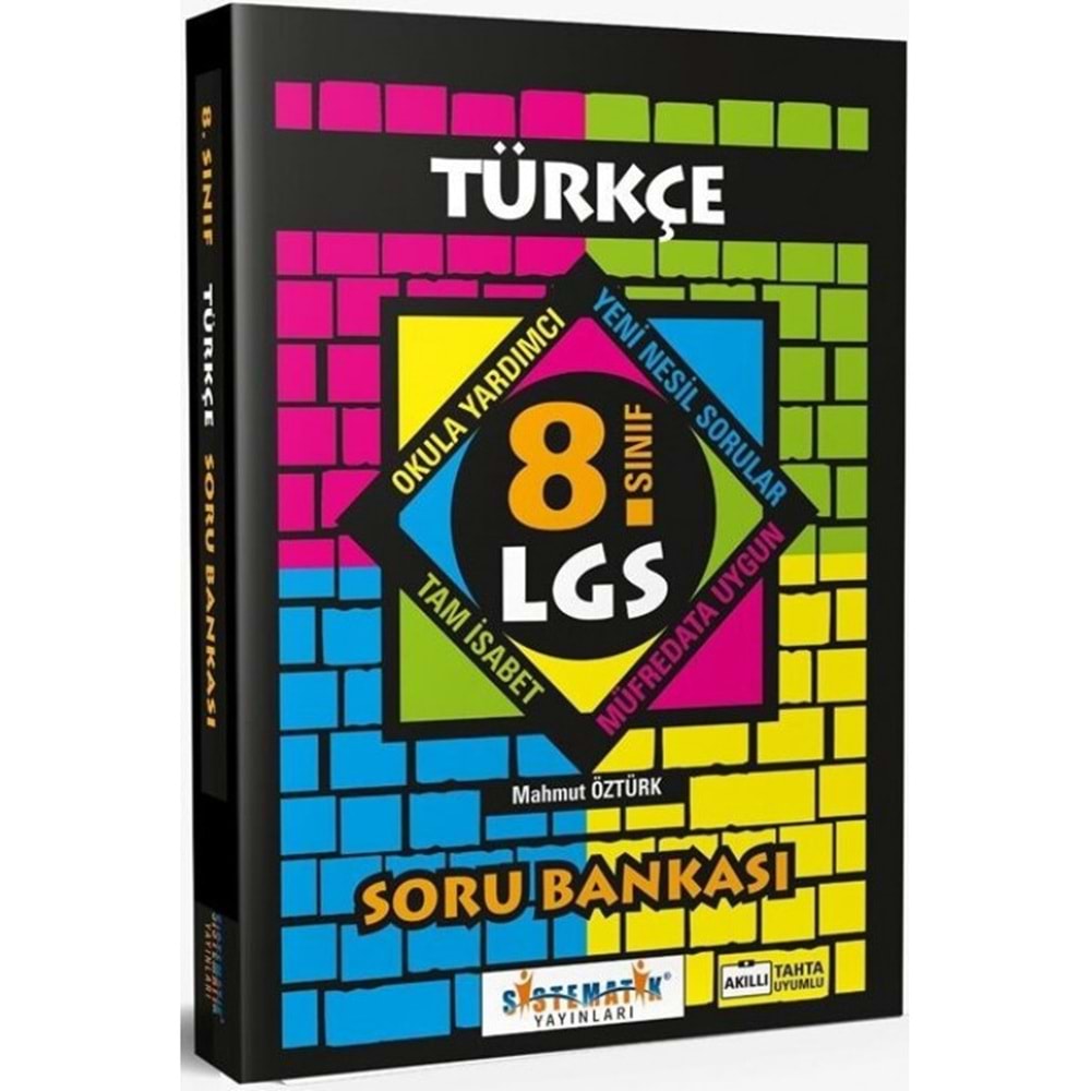 SİSTEMATİK | 8. SINIF TÜRKÇE SORU BANKASI - 2021