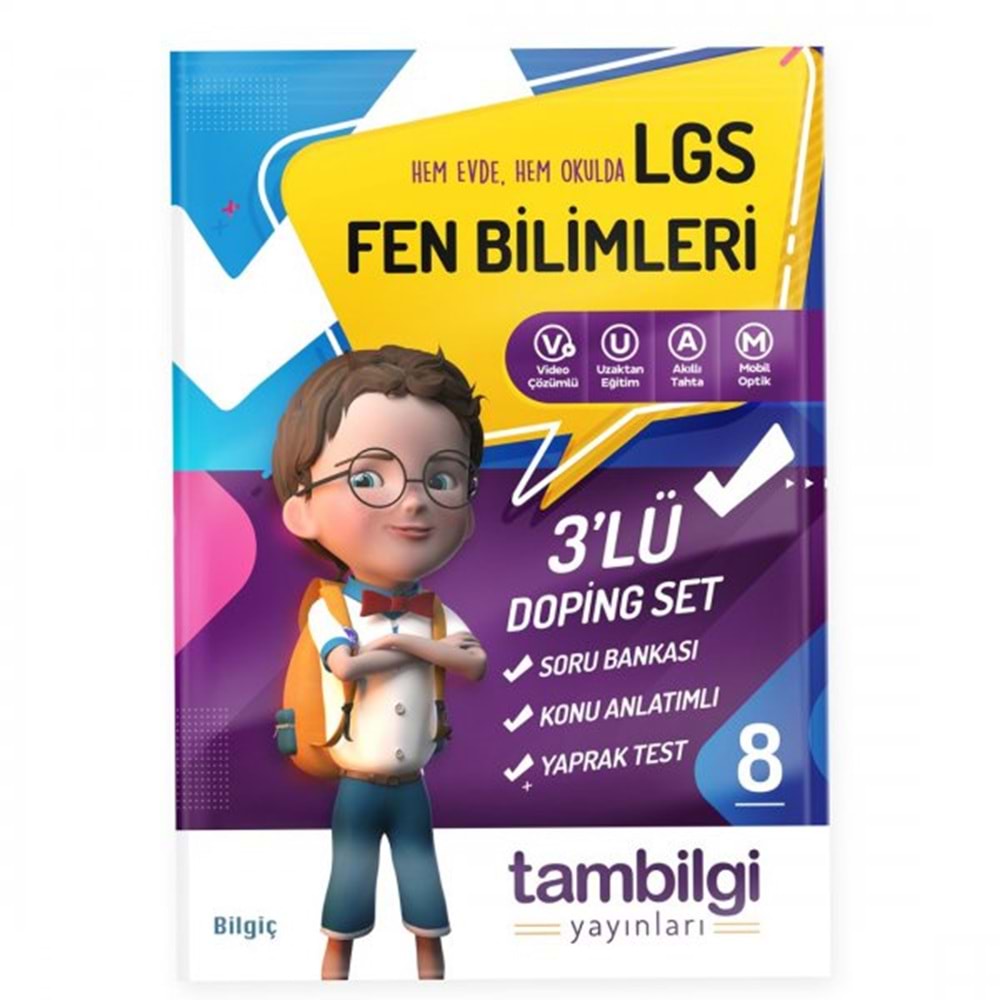 TAMBİLGİ | 8. SINIF FEN BİLİMLERİ 3 LÜ DOPİNG SET - 2021