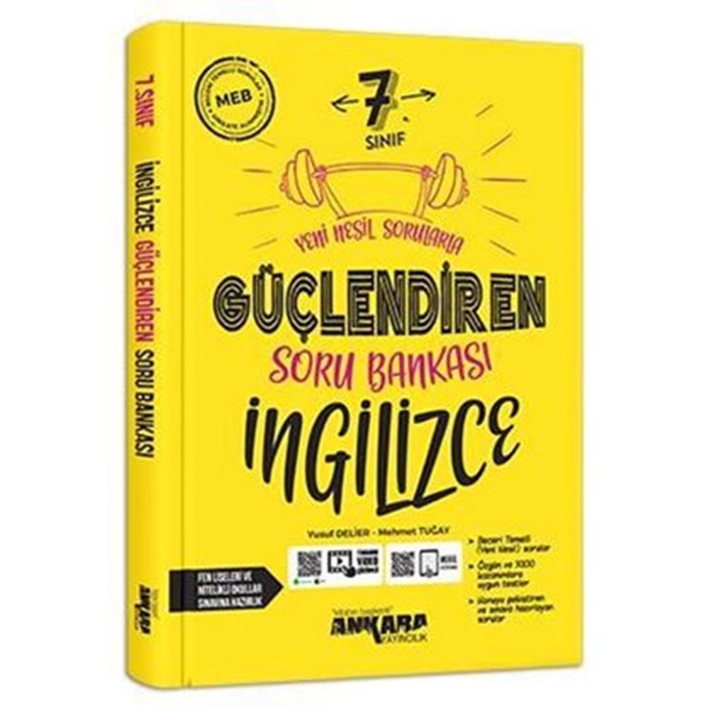 ANKARA | 7. SINIF İNGİLİZCE GÜÇLENDİREN SORU BANKASI -2026