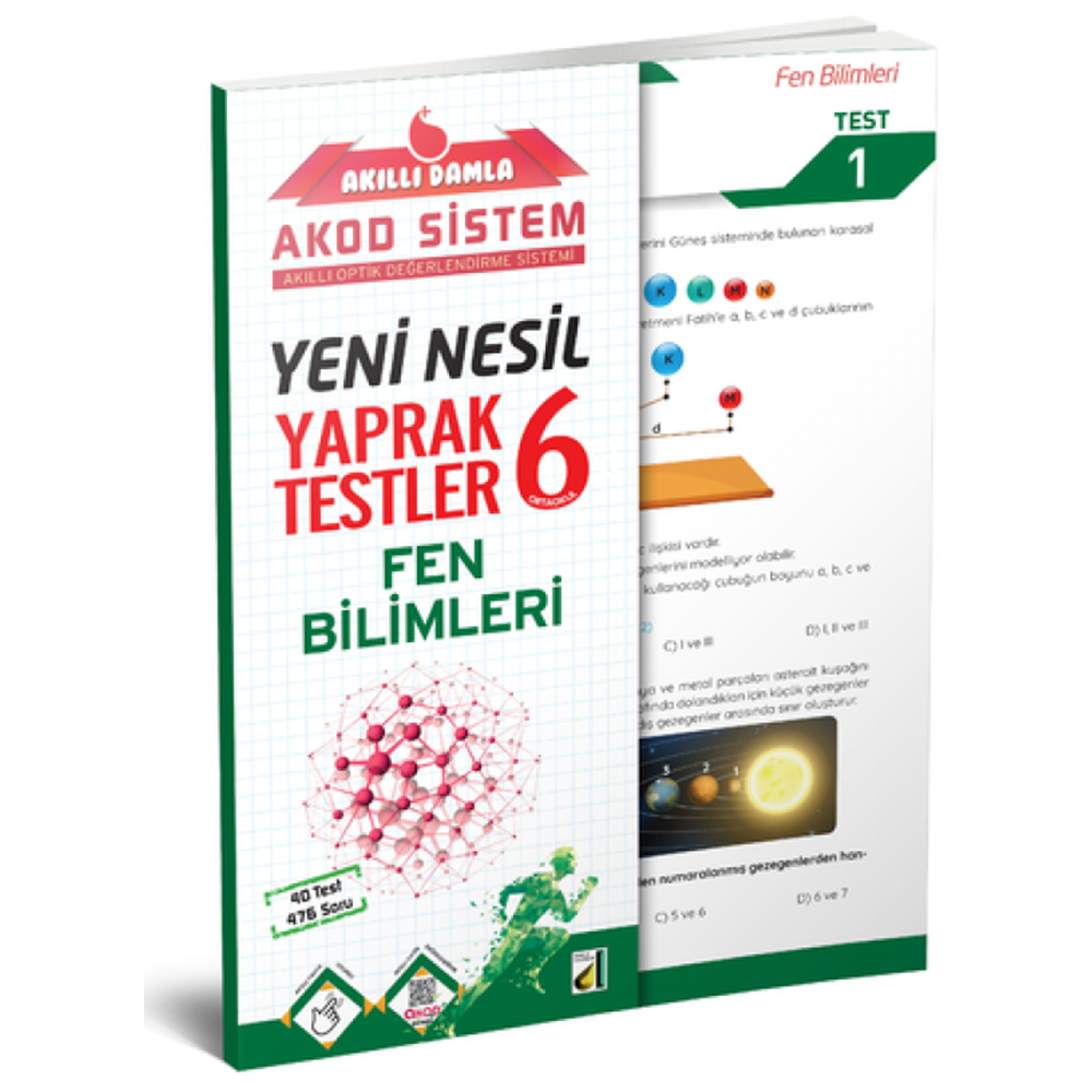 DAMLA | 6. SINIF YENİ NESİL FEN BİLİMLERİ YAPRAK TESTLER - 2022