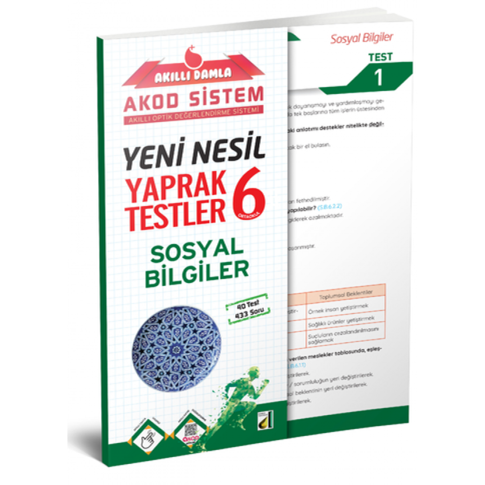DAMLA | 6. SINIF YENİ NESİL SOSYAL BİLGİLER YAPRAK TESTLER - 2022