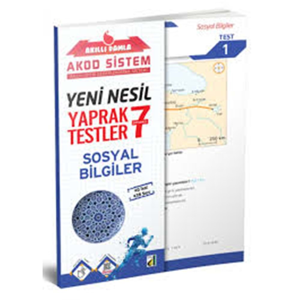 DAMLA | 7. SINIF YENİ NESİL SOSYAL BİLGİLER YAPRAK TESTLER - 2022