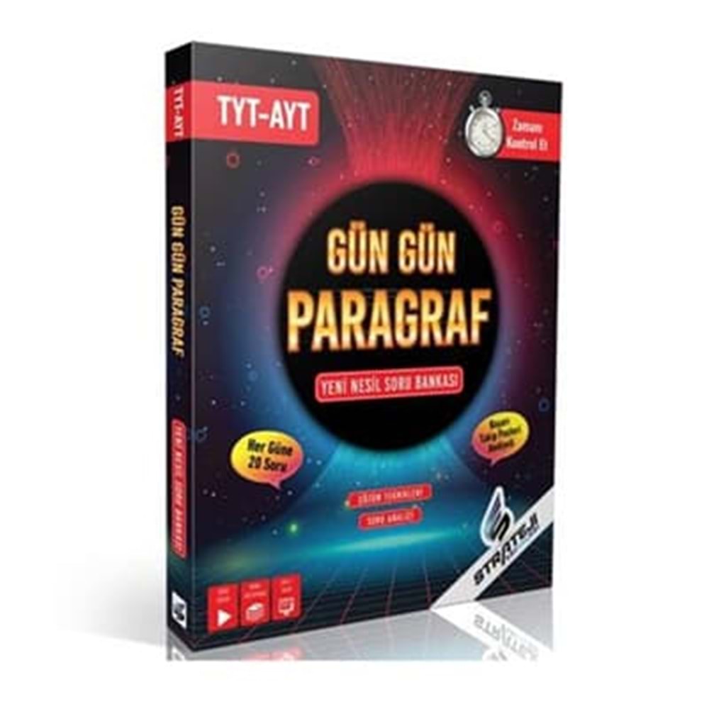 STRATEJİ | TYT AYT GÜN GÜN PARAGRAF SORU BANKASI - 2023