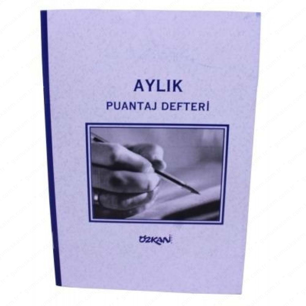 ÖZKAN | AYLIK PUANTAJ DEFTERİ ORTA BOY