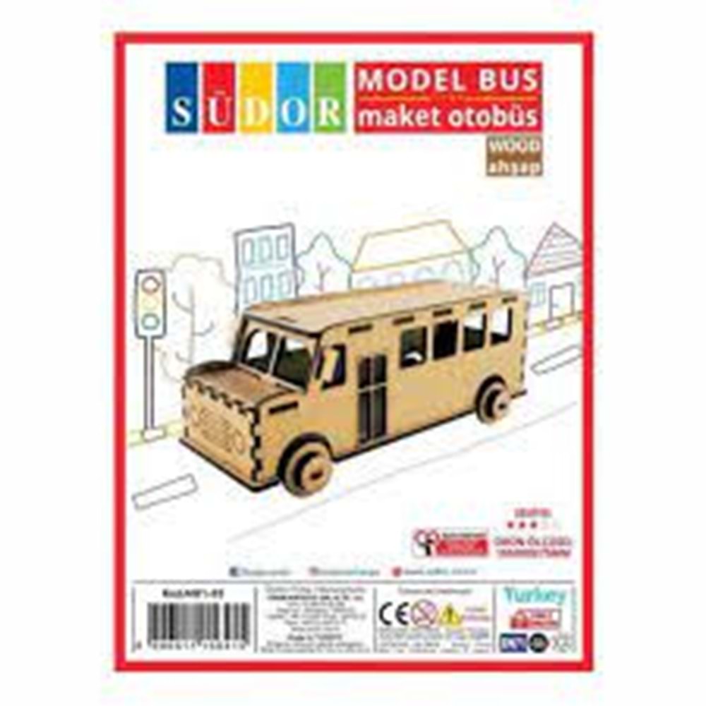 SÜDOR | MAKET AHŞAP OTOBÜS MD1-03