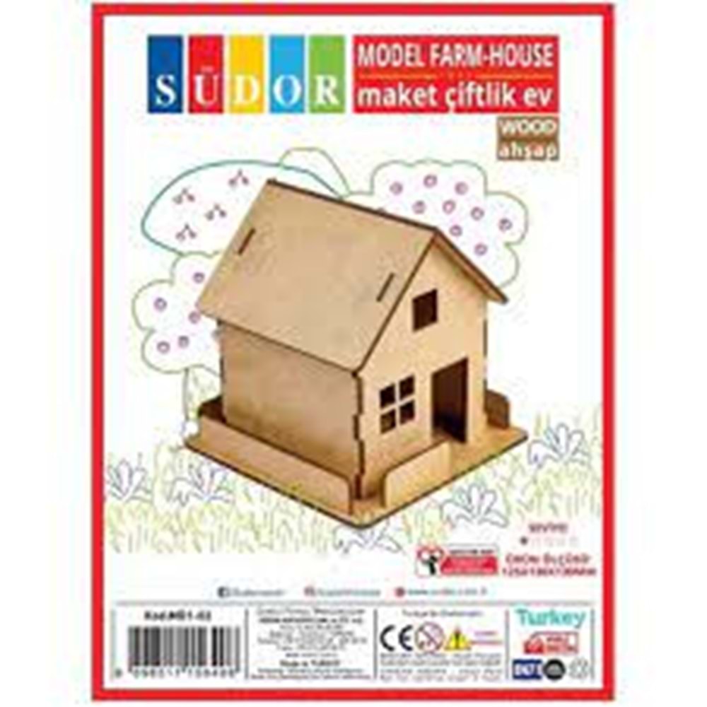 SÜDOR | MAKET AHŞAP ÇİFTLİK EV MD1-02