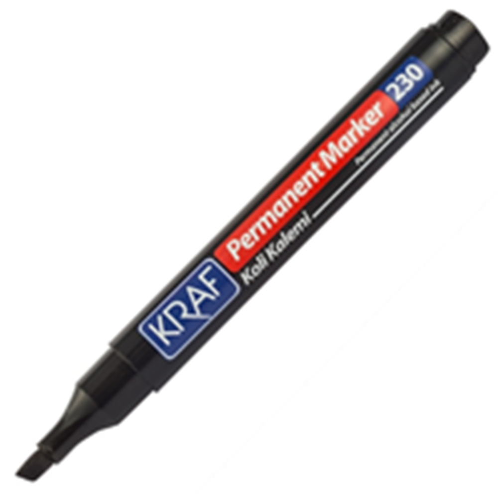 KRAF | PERMANENT MARKÖR KESİK UC 230 SİYAH