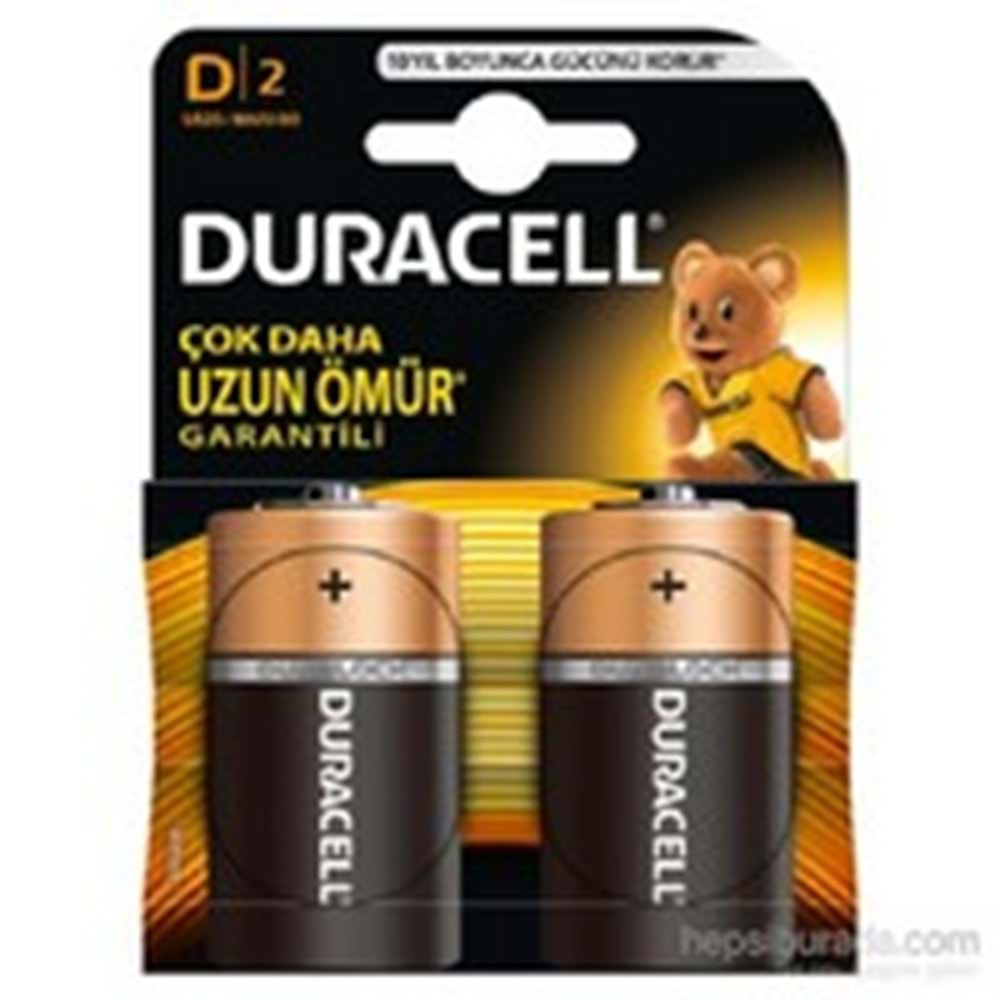 DURACELL | 2 Lİ D BÜYÜK BOY PİL