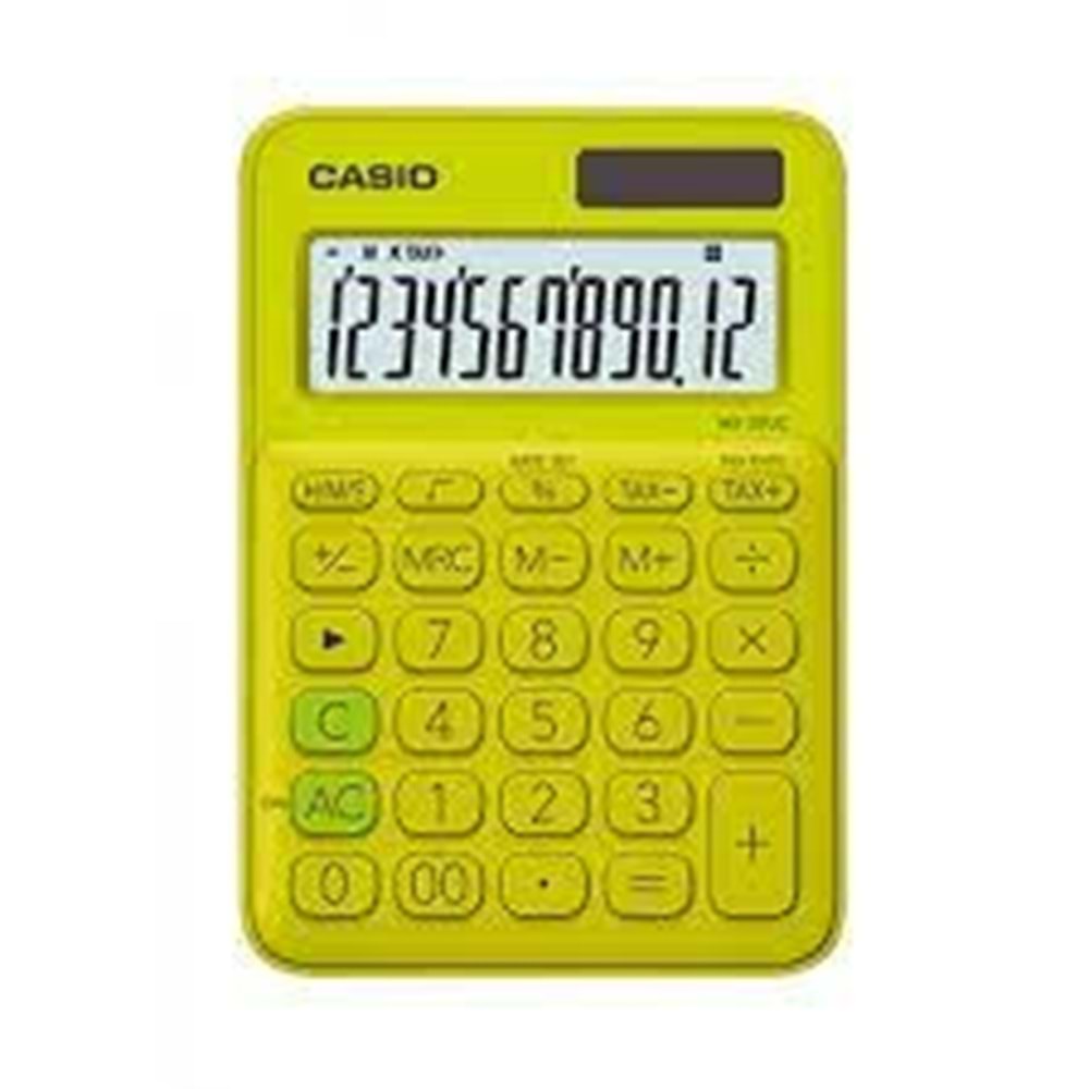 CASIO | HESAP MAKİNESİ MS-20UC-YG AÇIK YEŞİL