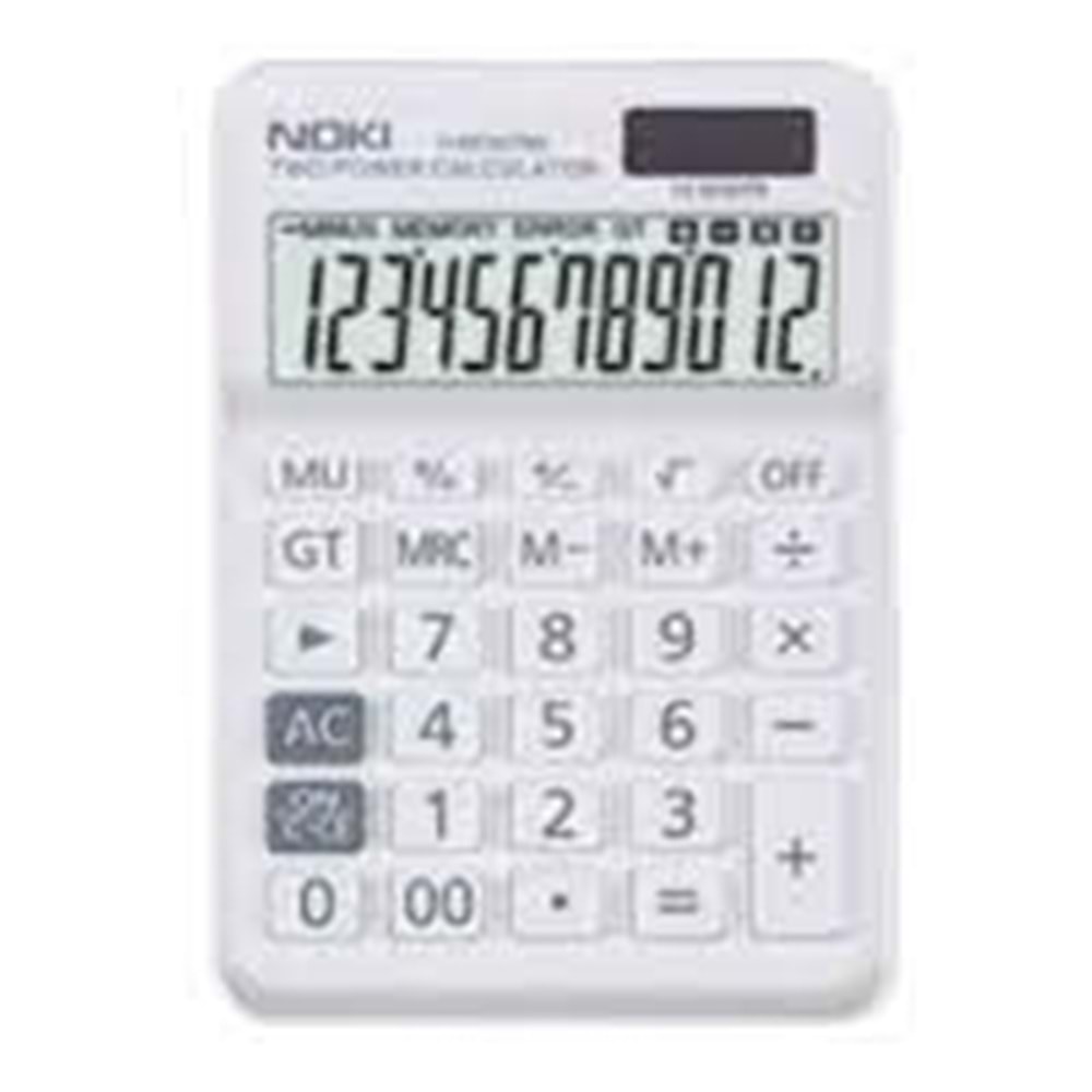 NOKİ | HESAP MAKİNESİ BEYAZ H-MC007BN