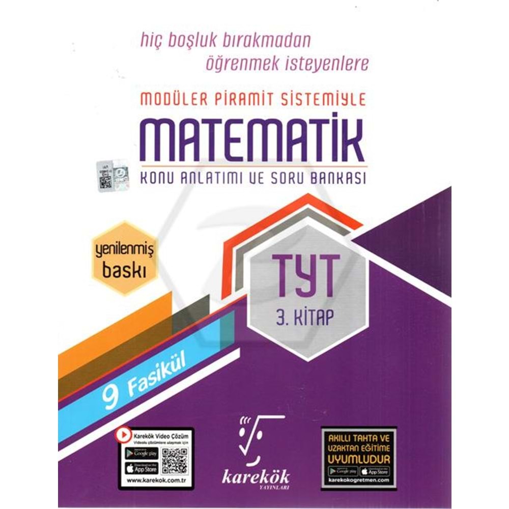 KAREKÖK | TYT MATEMATİK 3 MPS (MODÜLER PİRAMİT SİSTEMİ) 2023 -2026
