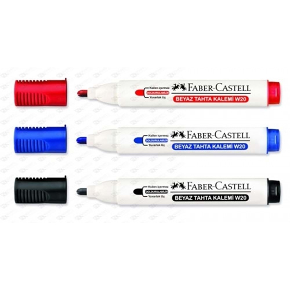 FABERCASTELL | BEYAZ TAHTA KALEMİ W20 KIRMIZI