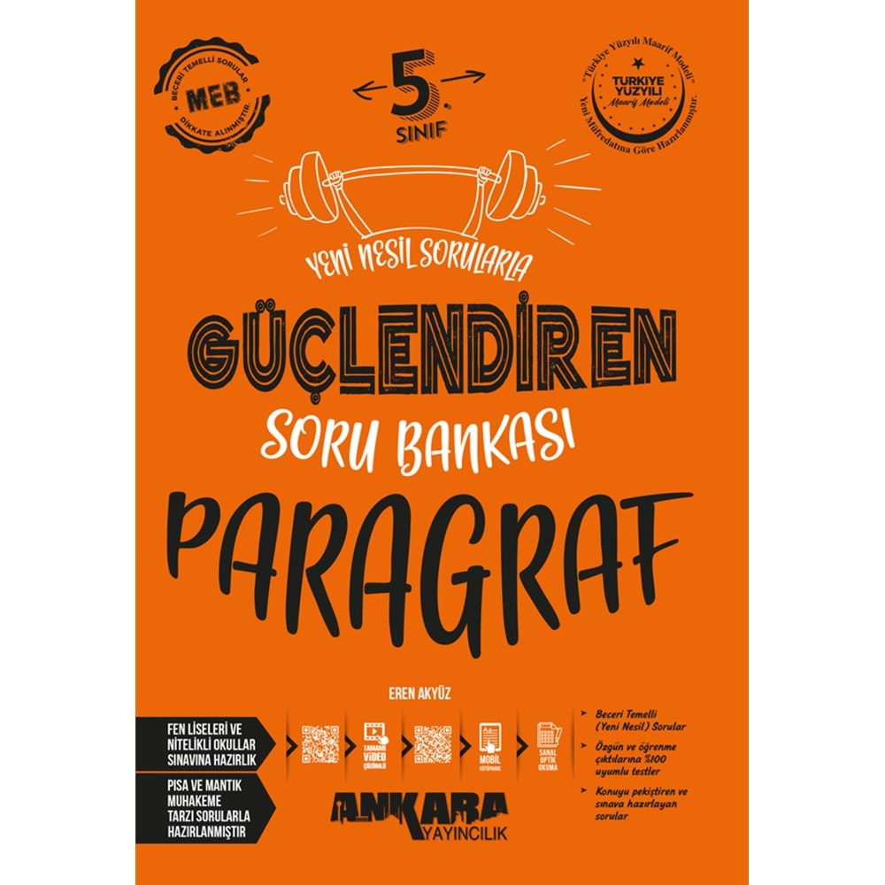 ANKARA | 5. SINIF PARAGRAF GÜÇLENDİREN SORU BANKASI -2026
