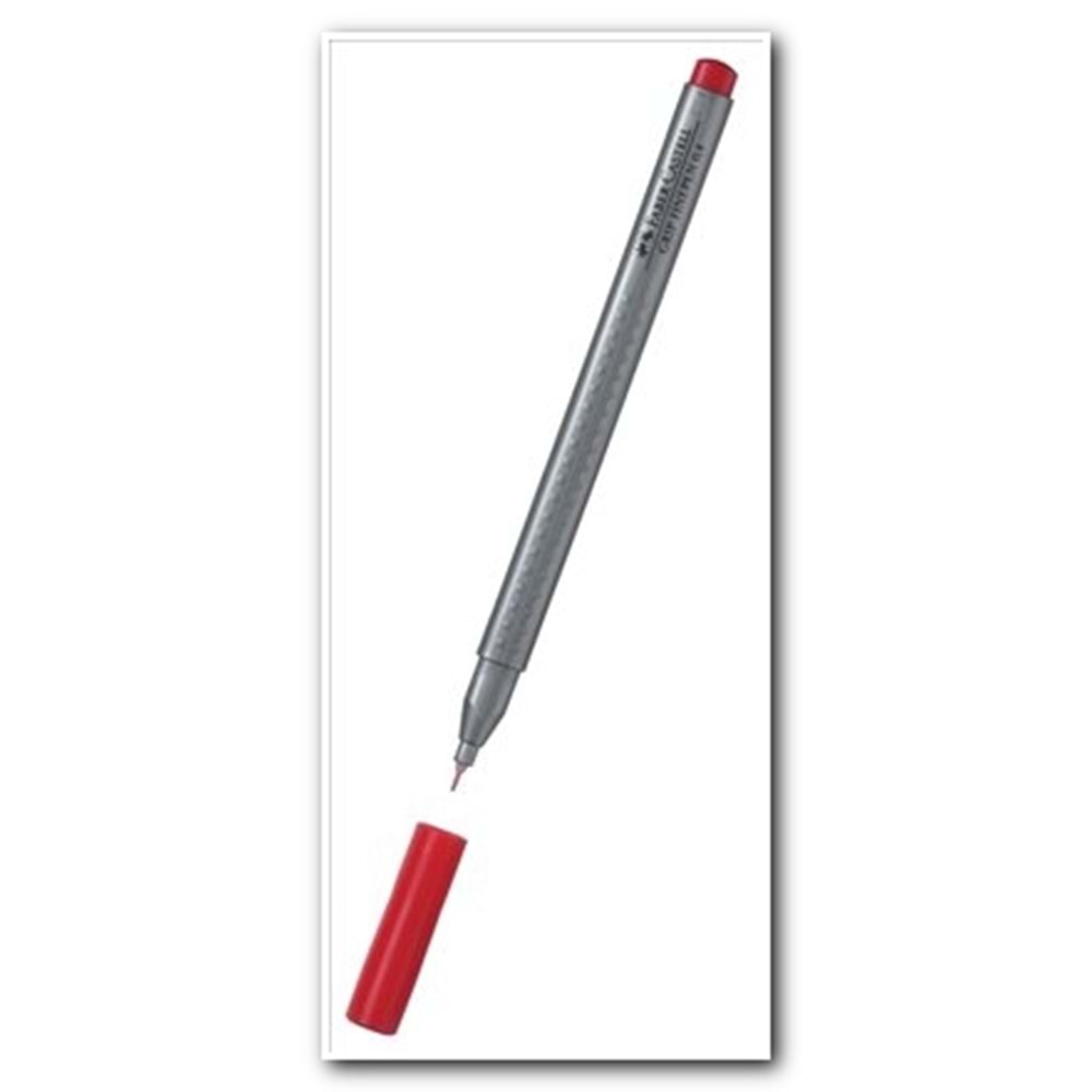 FABERCASTELL | GRİP FİNEPEN 0.4 MM LAL KIRMIZI