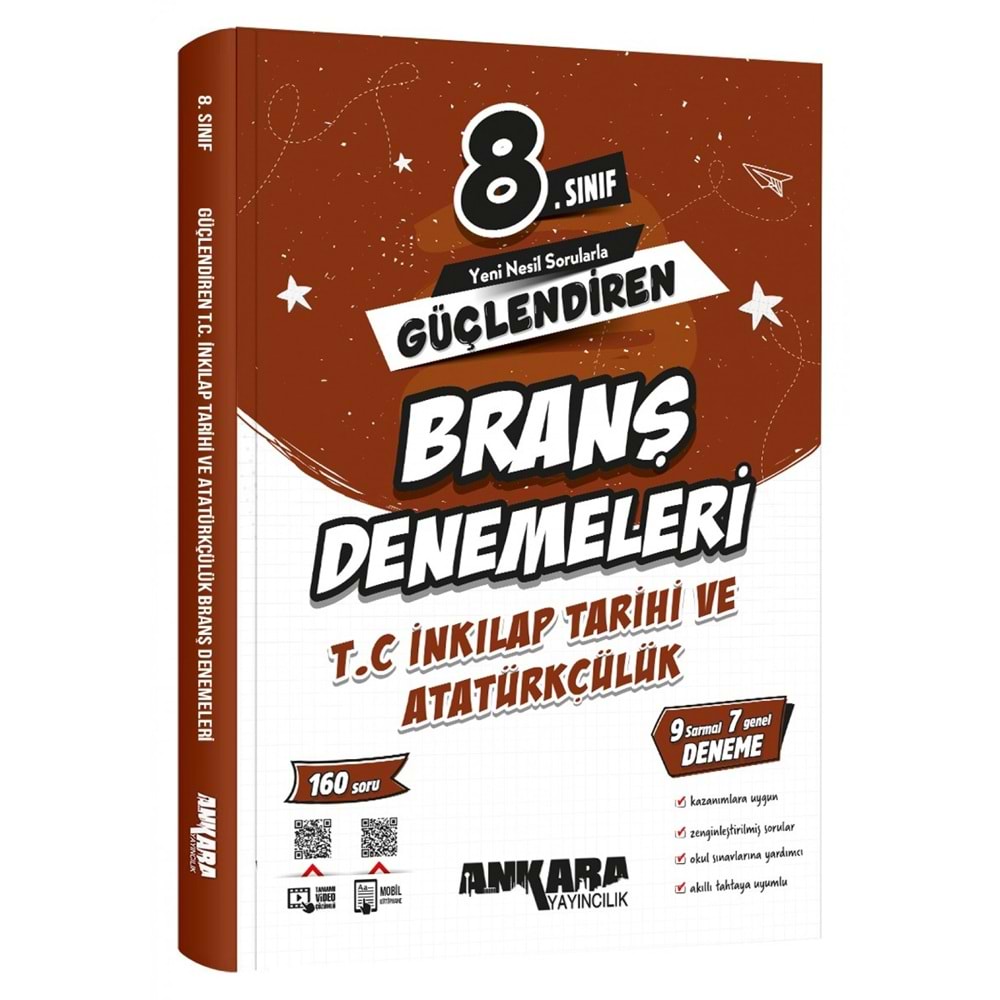 ANKARA | 8. SINIF T.C. İNK.TARİHİ VE ATATÜRKÇÜLÜK BRANŞ DENEME SINAVI -2026