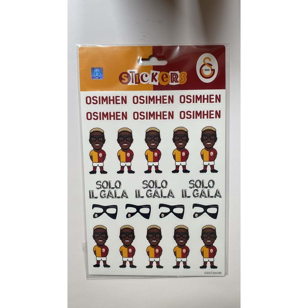 PİOLENT | GALATASARAY VİCTOR OSİMHEN SOLO II GALA STİCKER SET - GSST26018