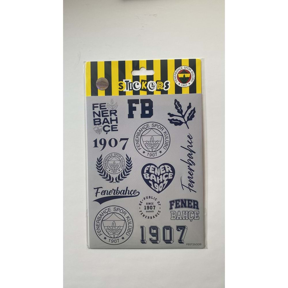 PİOLENT | FENERBAHÇE GRİ LACİVERT STİCKER SET - FBST26008