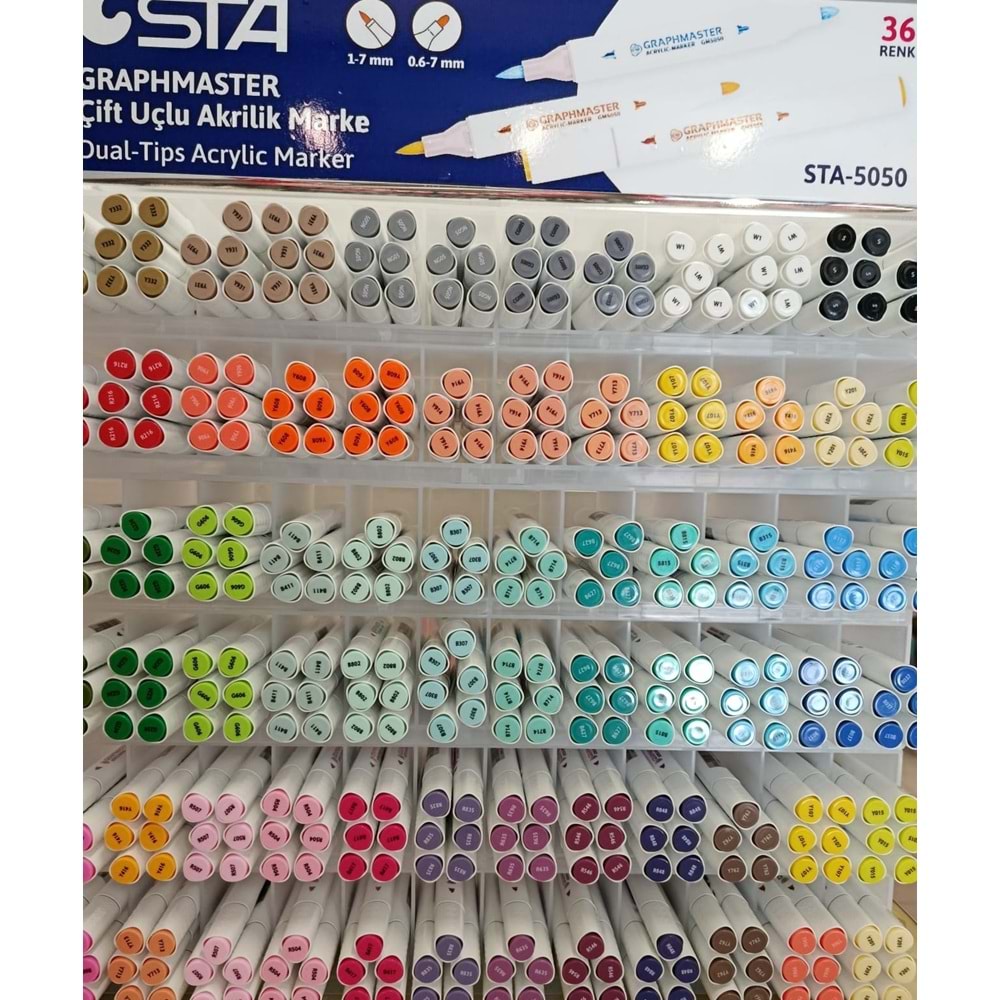 STA | ÇİFT TARAFLI AKRİLİK MARKER GRAPHMASTER - Y416