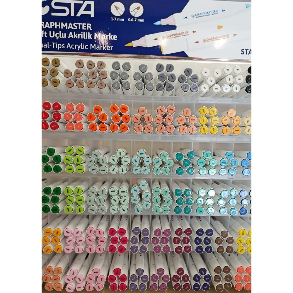STA | ÇİFT TARAFLI AKRİLİK MARKER GRAPHMASTER - B627