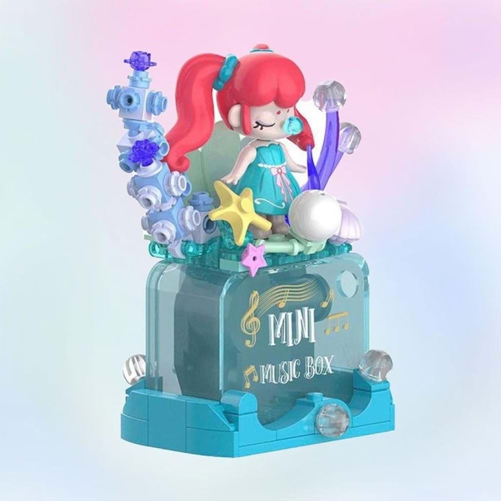 VAGONLIFE | JAKI NANCİ DENİZ KIZI MÜZİK KUTUSU 131 PARÇA BLOCKE PUZZLE