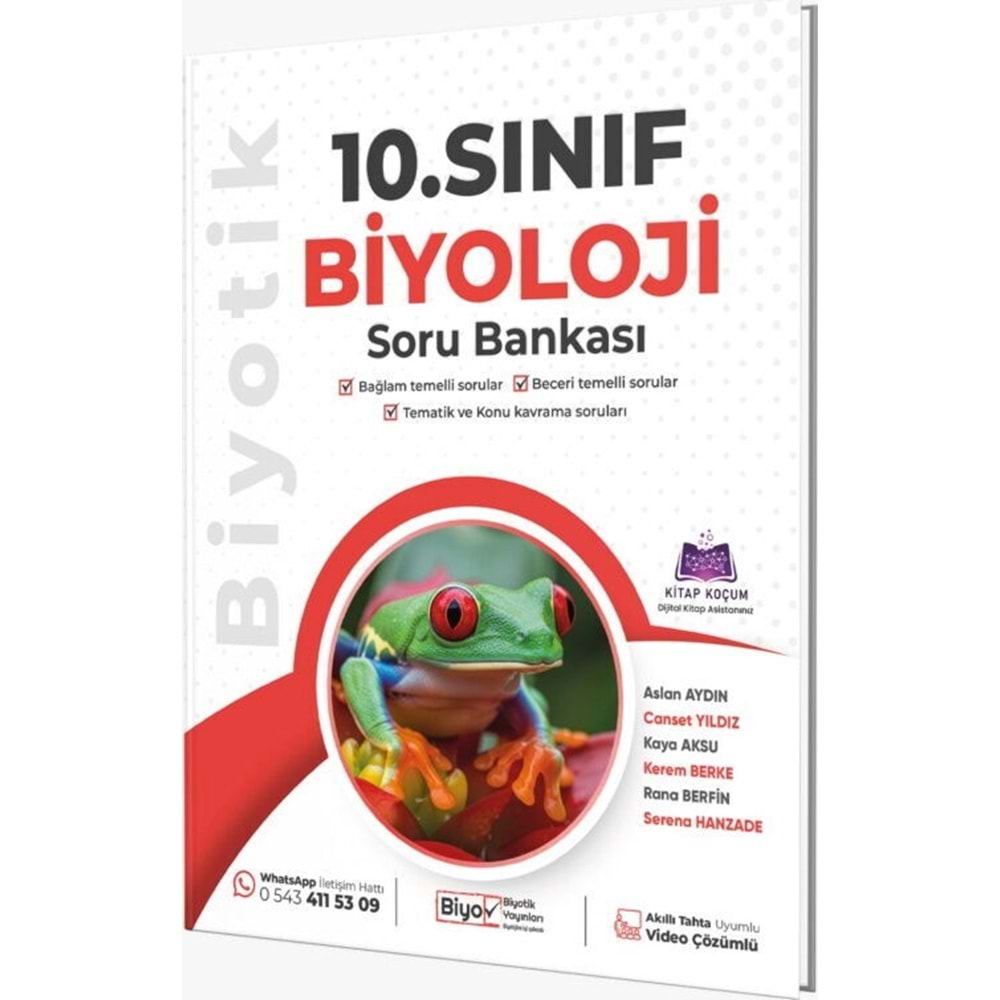 BİYOTİK | 10.SINIF BİYOLOJİ SORU BANKASI - 2027