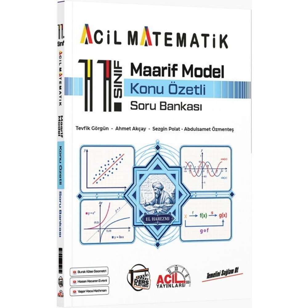 ACİL | MAARİF 11.SINIF MATEMATİK KONU ÖZETLİ SORU BANKASI - 2026-27