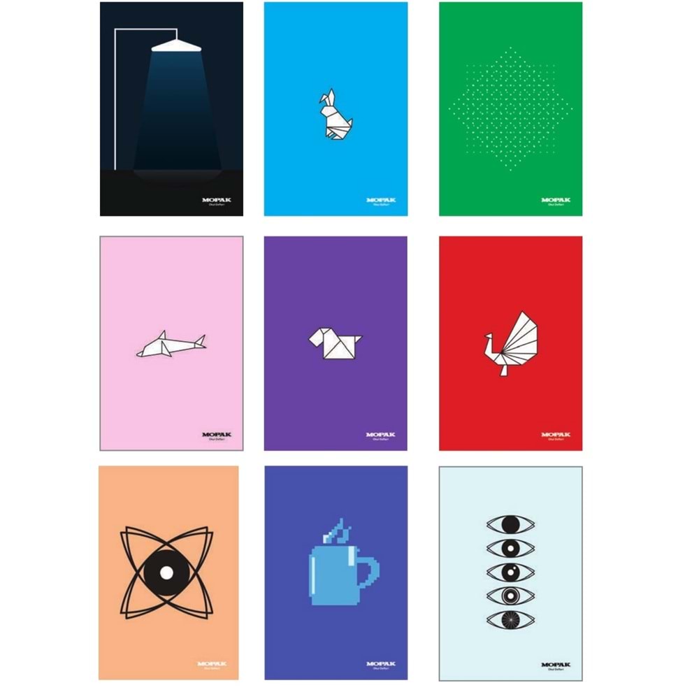 MOPAK | 40 YAPRAK A5 KARELİ DEFTER