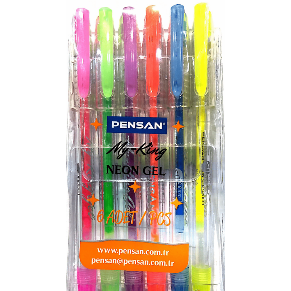PENSAN | MY KING NEON JEL KALEM 6LI SET