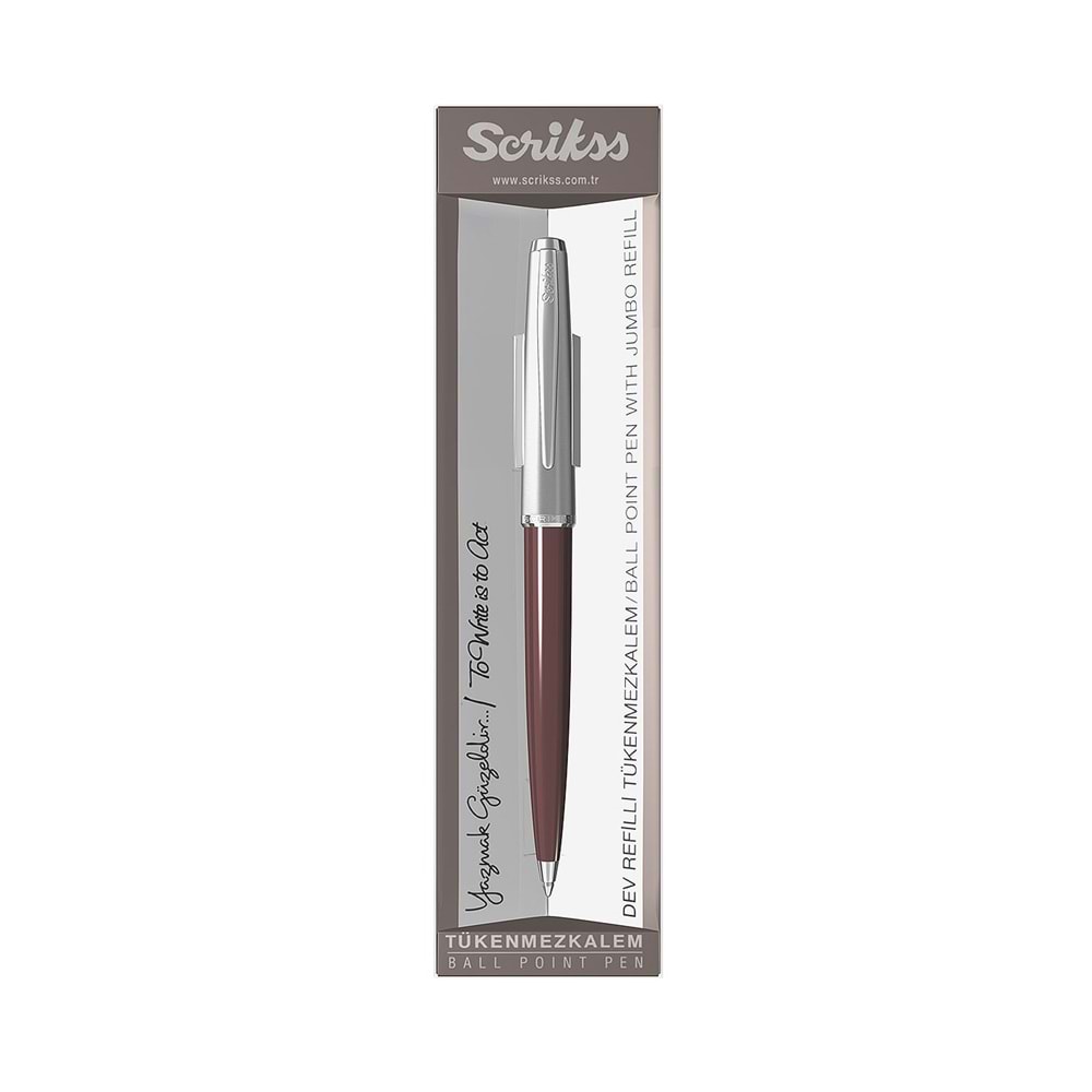 SCRIKSS | 78 TÜKENMEZ KALEM BORDO
