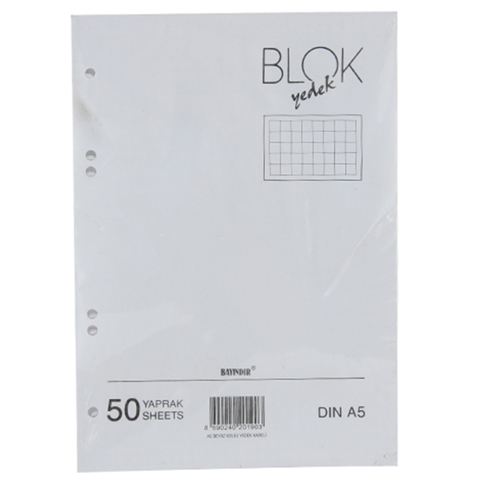 YEDEKBLOKA5 | A5 YEDEK BLOK 50 YAPRAK