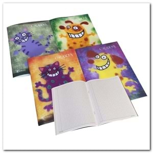 KESKİNCOLOR | A4 60 YAPRAK KARELİ PP DİK. CRAYON DEFTER