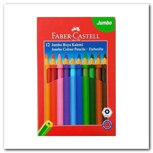 FABERCASTELL | JUMBO 12 RENK KURU BOYA