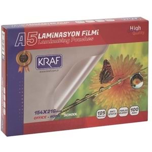 KRAF | LAMİNASYON FİLMİ A5 PARLAK