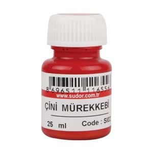 SÜDOR | Çini Mürekkebi 25ml Kırmızı