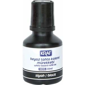 KRAF | BEYAZ TAHTA KALEM MÜREKKEBİ 30ml SİYAH 445G
