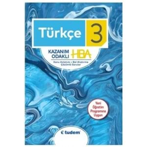 TUDEM | 3. SINIF TÜRKÇE KAZANIM ODAKLI HBA - 2021
