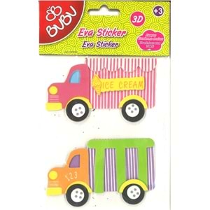 BUBU | 3D EVA STİCKER TAŞITLAR STS007(ST0021)