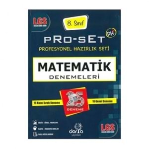 DORYA | 8. SINIF MATEMATİK PRO-SET DNM.LERİ 20 SORU*25 DNM. - 2020