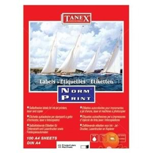TANEX | LASER ETİKET TW-2104 192 X 59 MM